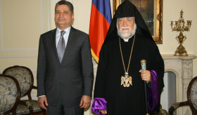 Catholicos Aram I Visits the Embassy of Armenia in Washington D.C. 