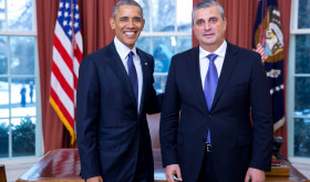 Ambassador Hovhannissian presented his credentials to the U.S. President Barack Obama