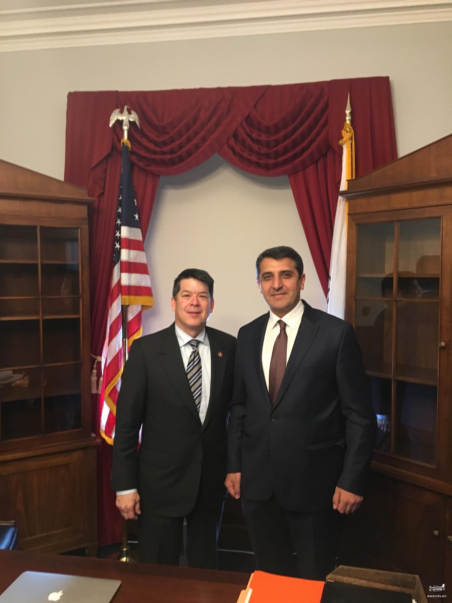 Ambassador Nersesyan’s meeting with Congressman Terrance John Cox