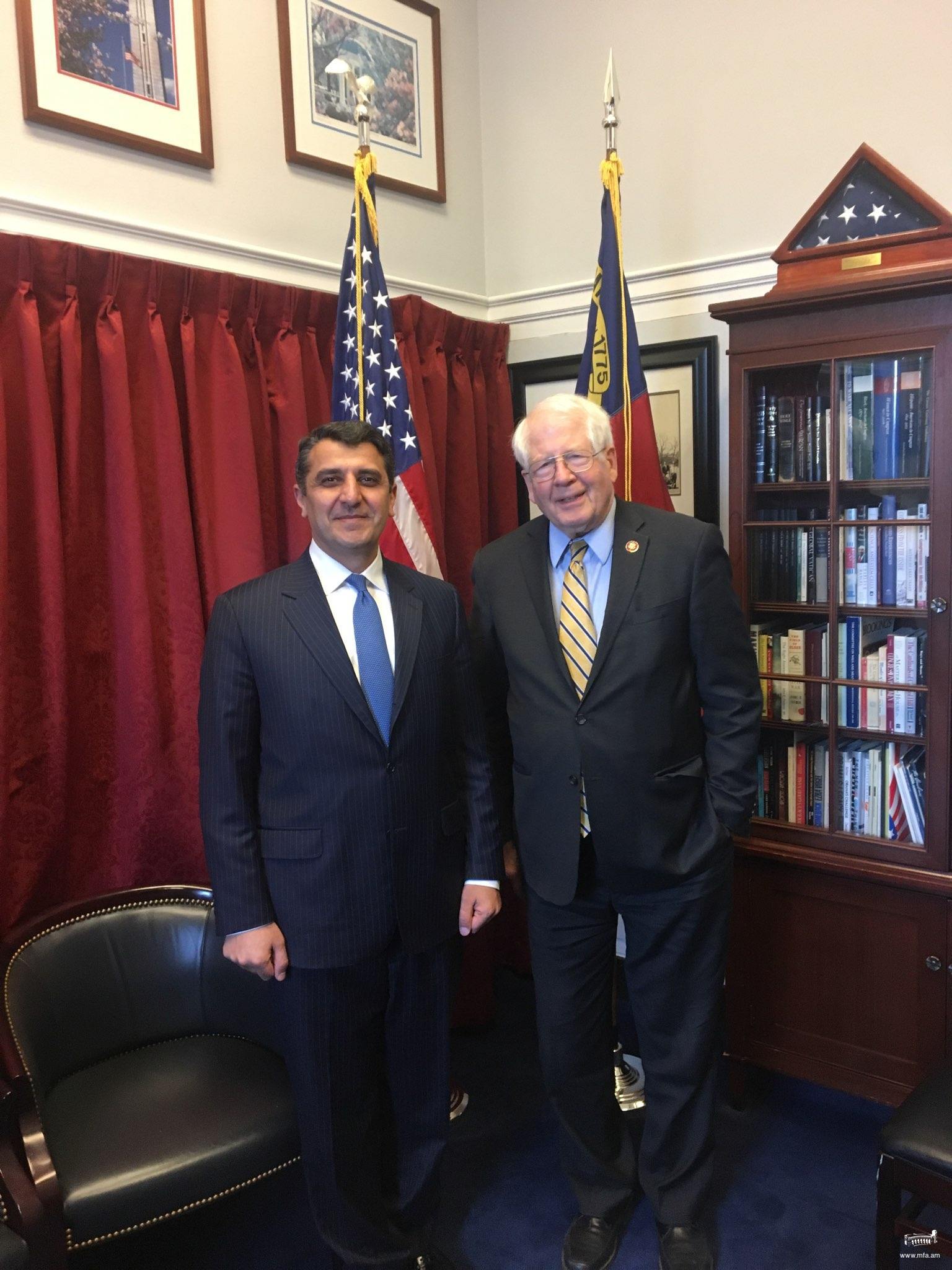 Ambassador Varuzhan Nersesyan’s meeting with Congressman David Price