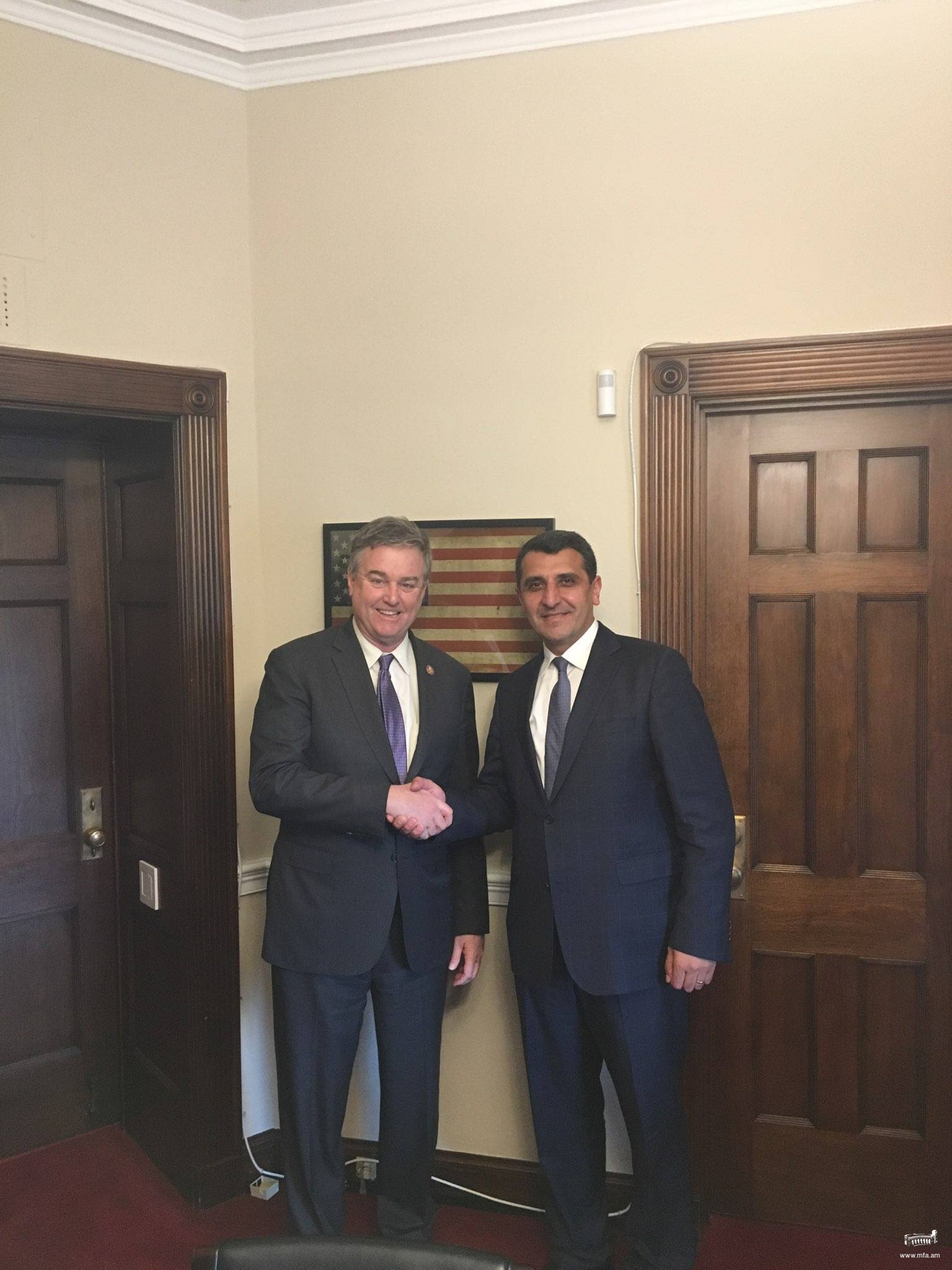 Ambassador Nersesyan's Meeting with Congressman David Trone