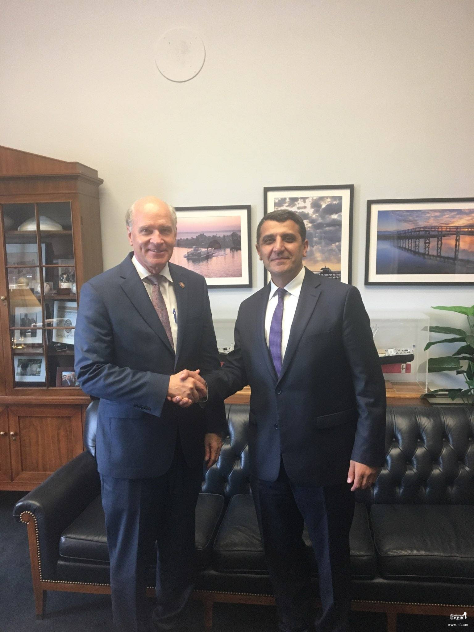 Ambassador Nersesyan’s meeting with Congressman Keating