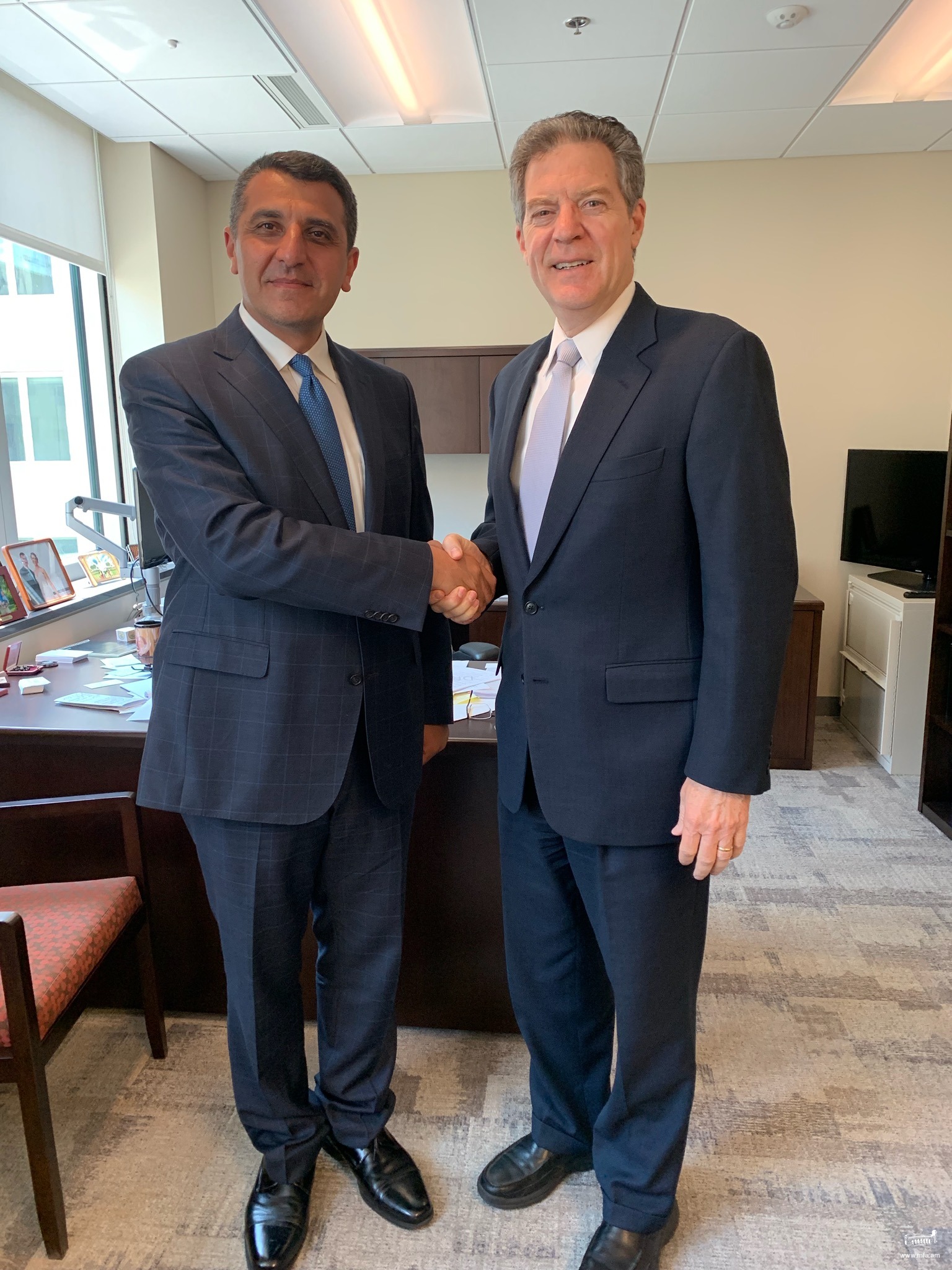 Armenian Ambassador Varuzhan Nersesyan’s Meeting with Samuel D. Brownback, Ambassador-at-Large for International Religious Freedom.