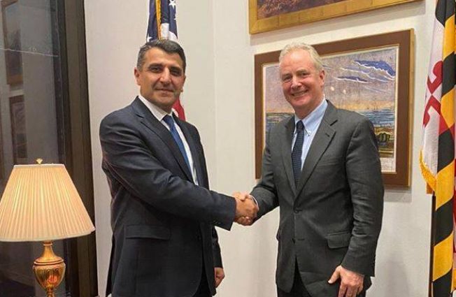 Varuzhan Nersesyan, Ambassador of the Republic of Armenia to the Unites States of America, met with Senator Chris Van Hollen (D - Maryland)