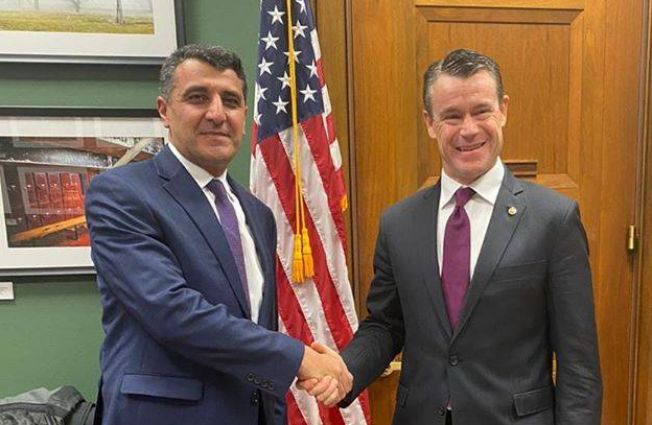 Varuzhan Nersesyan, Ambassador of the Republic of Armenia to the Unites States of America, met with Senator Todd Young (R - Indiana).