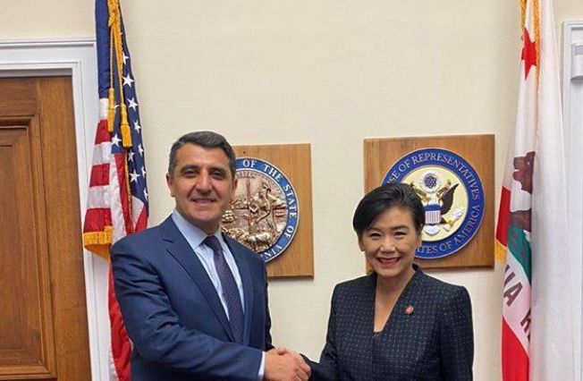 Varuzhan Nersesyan, Ambassador of the Republic of Armenia to the Unites States of America, met with Congresswoman Judy Chu