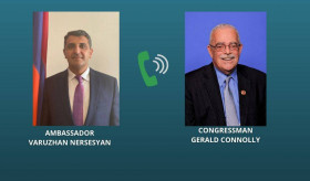 Phone call between Varuzhan Nersesyan, the Ambassador of the Republic of Armenia and Congressman Gerald Connolly