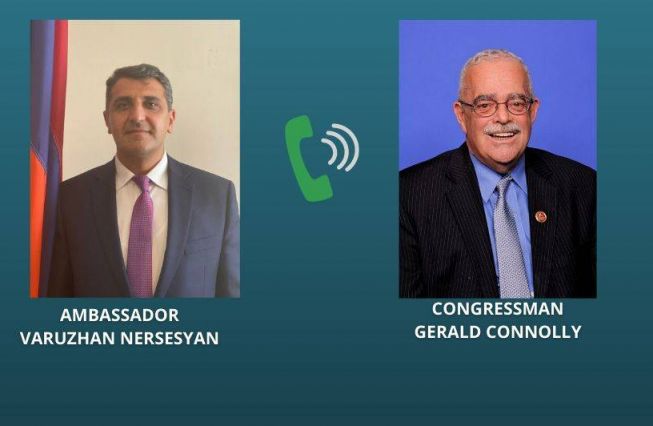 Phone call between Varuzhan Nersesyan, the Ambassador of the Republic of Armenia and Congressman Gerald Connolly