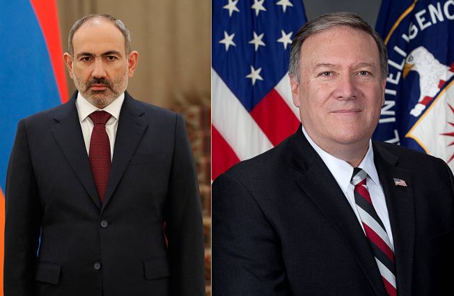 PM calls Mike Pompeo’s attention to the fact of Azerbaijan’s violation of ceasefire agreement