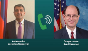 Ambassador Nersesyan held a phone call with Congressman Brad Sherman