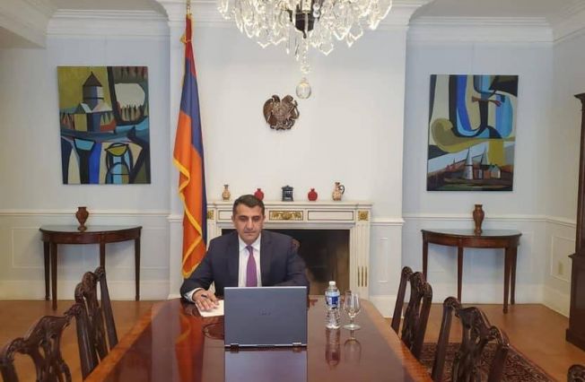 Ambassador Nersesyan's Zoom meeting with US Congressional Staffers