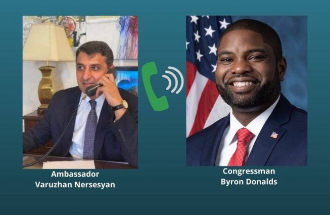Ambassador Nersesyan's phone conversation with US House Representative Byron Donalds