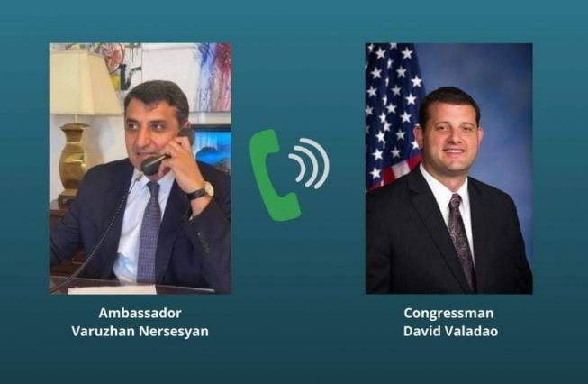 Ambassador Nersesyan's virtual meeting with Congressman Valadao
