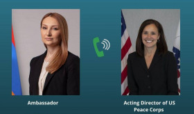Virtual Meeting between Ambassador Makunts and Acting Director of US Peace Corps Carol Spahn