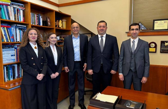 the delegation of Yerevan State University (YSU) was received by Dr. Paul Almeida, the Dean and William R. Berkley Chair at Georgetown University’s McDonough School of Business
