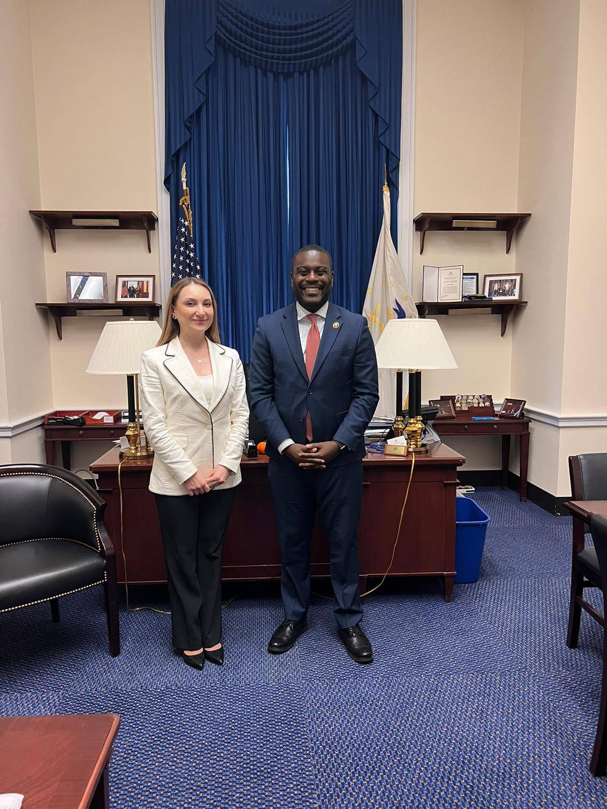 Ambassador Makunts met with US Congressman Gabe Amo (D-Rhode Island)