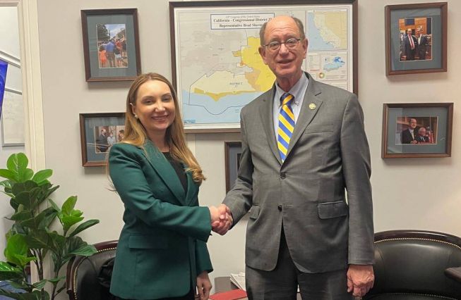 Ambassador of the Republic of Armenia to the United States Lilit Makunts met with Vice Chair of the Congressional Armenia Caucus, Congressman Brad Sherman