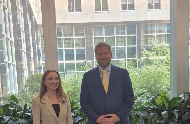 On July 25, Ambassador of the Republic of Armenia to the United States Lilit Makunts met with Isaac Six, Senior Advisor Office of International Religious Freedom at the U.S. Department of State