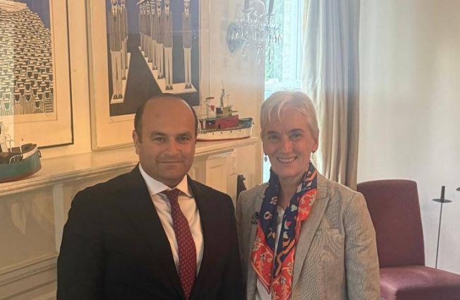 On October 2, the Ambassador of the Republic of Armenia to the United States, Narek Mkrtchyan, met with the Ambassador of Greece to the United States, Ekaterini Nassika.