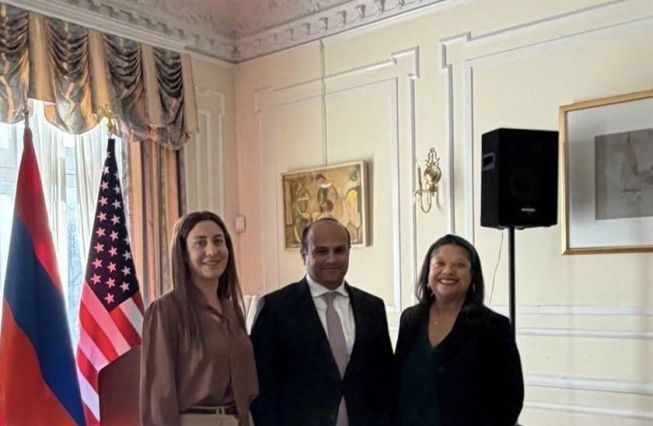 ԱՄՆ-ում ՀՀ դեսպան Նարեկ Մկրտչյանը հանդիպեց GITC/ACT-ի գործադիր տնօրեն Ամալյա Եղոյանի և EXPLR կազմակերպության ներկայացուցիչ Շարմեյն Լիրի հետ