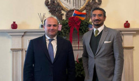 Ambassador of Armenia to the United States Narek Mkrtchyan met with Dhruva Jaishankar, Executive Director of the Washington office of the Observer Research Foundation (ORF America) of India
