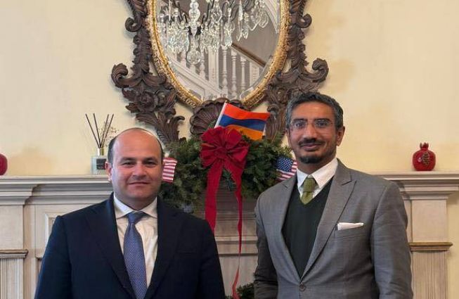 Ambassador of Armenia to the United States Narek Mkrtchyan met with Dhruva Jaishankar, Executive Director of the Washington office of the Observer Research Foundation (ORF America) of India