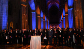 The Embassy of Armenia to the United States organized a formal reception at the National Cathedral in Washington, D.C., in celebration of the Armenian Christmas and the 250th Anniversary of the United States