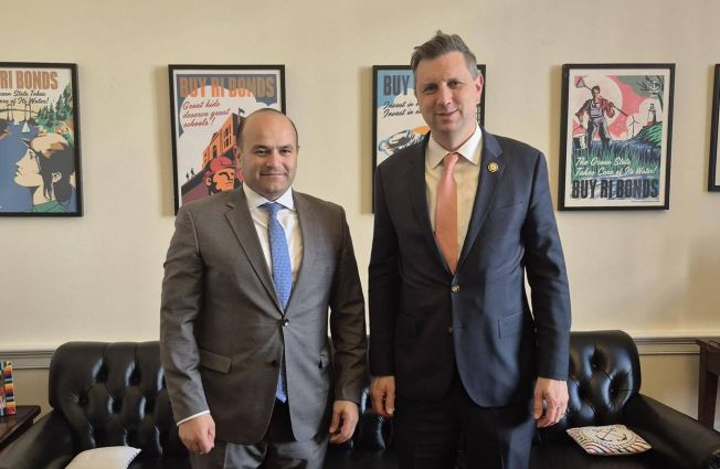 Ambassador Mkrtchyan held a meeting with U.S. Congressman Seth Magaziner