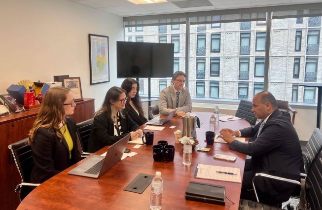 Ambassador Narek Mkrtchyan held a meeting with representatives of the Jamestown Foundation