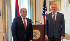 Նարեկ Մկրտչյանը հանդիպում է ունեցել Յուտայի նահանգապետի գրասենյակի համայնքային և միջկառավարական հարաբերությունների գծով ավագ խորհրդատու Մայք Մաուերի հետ