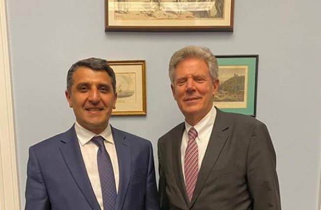 Varuzhan Nersesyan, Ambassador of the Republic of Armenia to the Unites States of America, met with Congressman Frank Pallone (D – New Jersey)