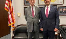 Varuzhan Nersesyan, Ambassador of the Republic of Armenia to the Unites States of America, met with Congressman Brad Sherman (D–California).